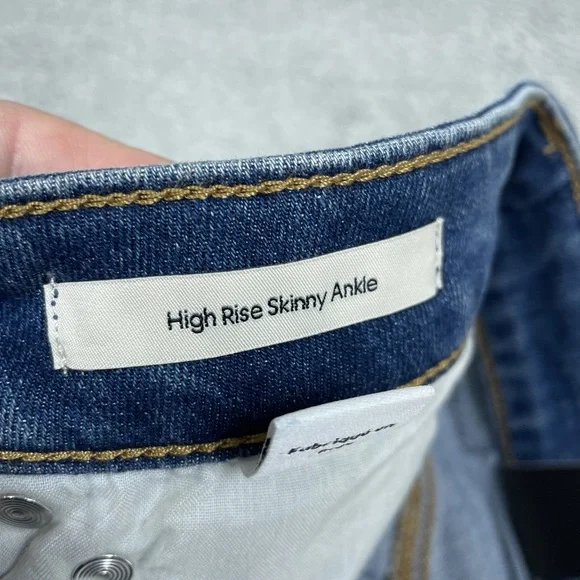 Calvin Klein Women's 8/29 High Rise Skinny Ankle Jeans Blue d1391 - Picture 3 of 7